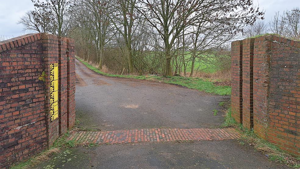 Hinter dem alten Emsdeich am Süderweg in Weener soll auf einer Fläche von 18 Hektar voraussichtlich ab September ein Süßwasserpolder mit mehreren Gewässern entstehen.  © Foto: Szyska