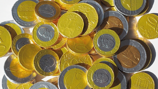 800 Karren voll mit Geldmünzen