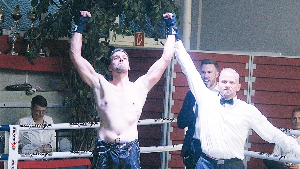 Beim letzten Kampfabend in Hesel ging Marek Haan als Sieger aus dem Ring,  © Foto: Berents