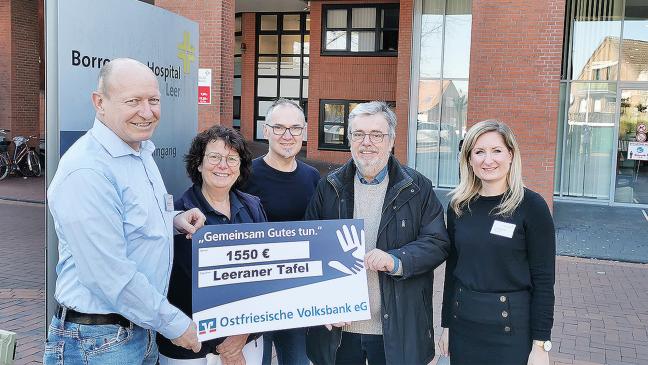 Große Spende an Leeraner Tafel