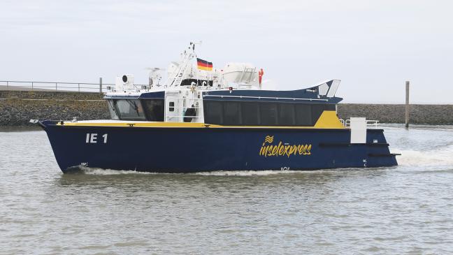 »Inselexpress 1« in 45 Minuten nach Juist