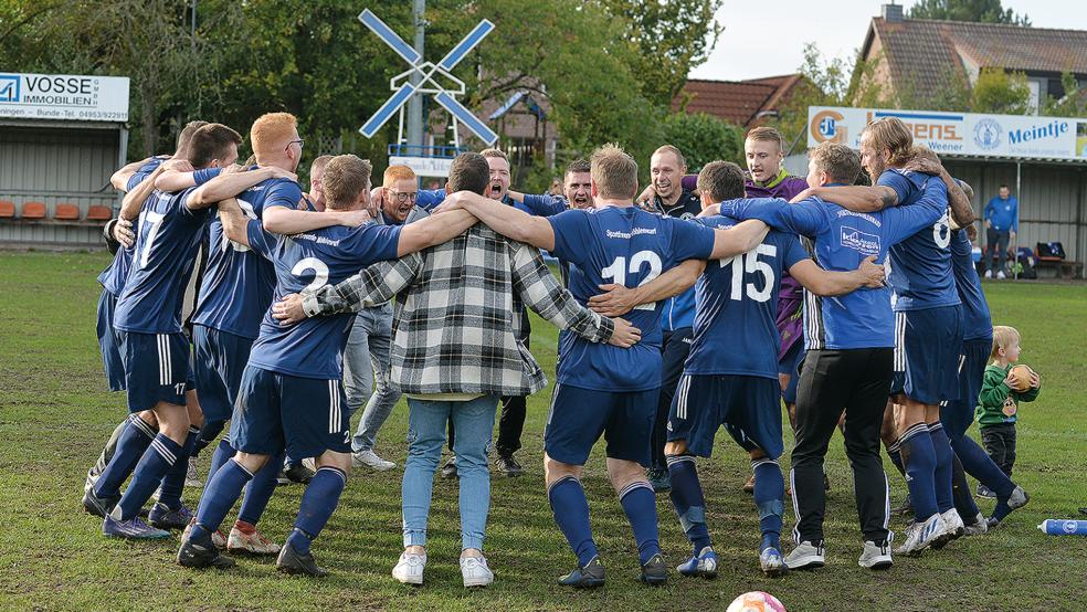Grund zum Jubeln hatten die Möhlenwarfer besonders nach Heimderbys - wie hier nach einem 3:1 gegen Wymeer-Boen.  © Foto: Born