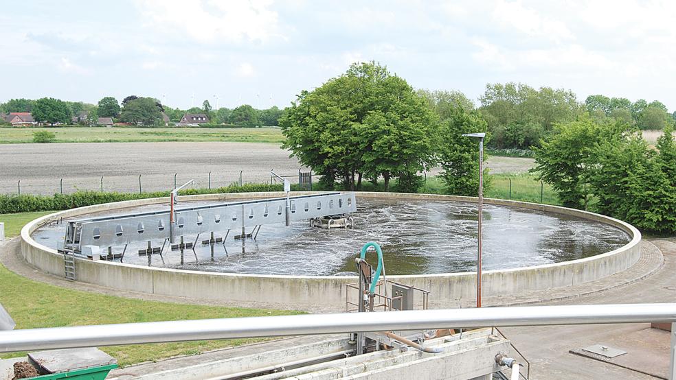 Das Klärwerk der Gemeinde Bunde an der Boenster Straße, Planungen für eine Notstromversorgung gibt es nicht.<br />  © Archivfoto: Hoegen