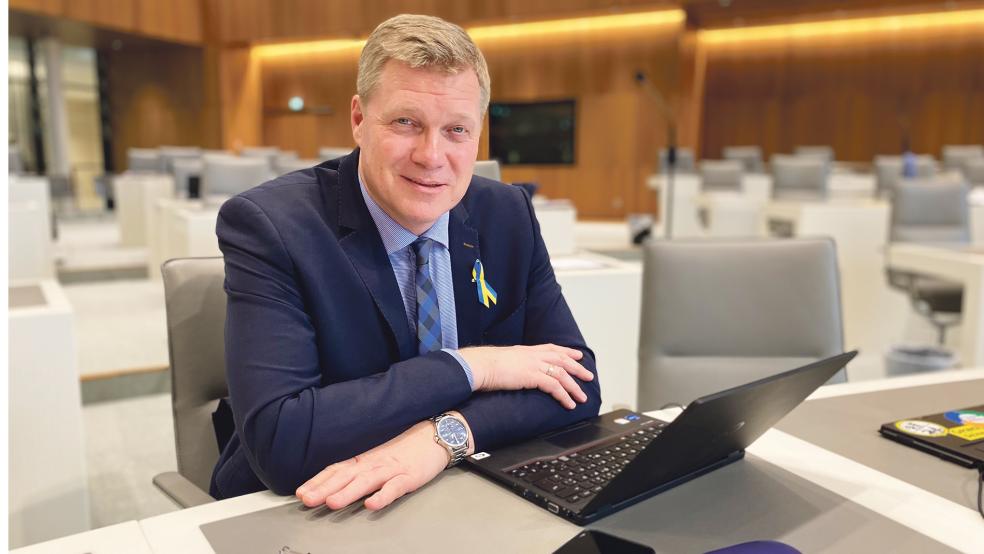 Ulf Thiele im Landtag in Hannover.  © Foto: Hanken