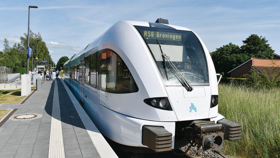 Statt der Arriva-Züge fahren am Freitag Busse zwischen Weener (Bild) und Winschoten.  © Foto: Kuper