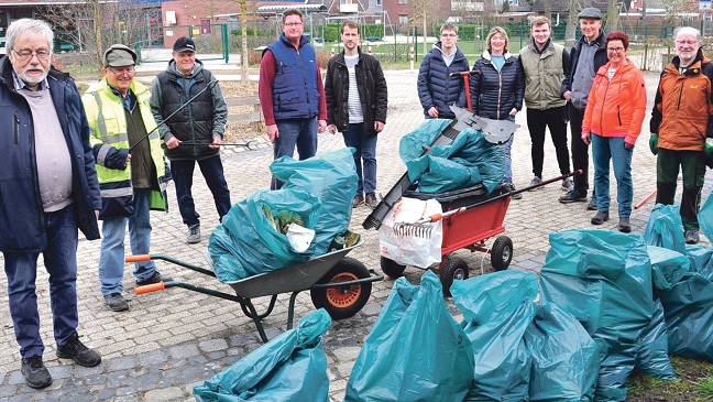 SPD-Ortsverein sammelt Müll in Bingum