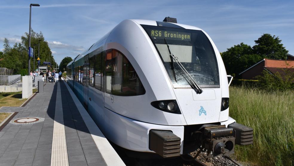 Ein Zug ist auf der Strecke zwischen Weener und Bad Nieuweschans mit einem Reh kollidiert.  © Kuper