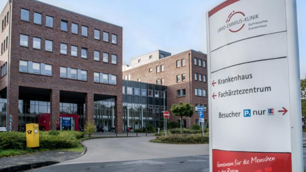 In der Ubbo-Emmius-Klinik in Aurich hat ein Mann randaliert. © Privat