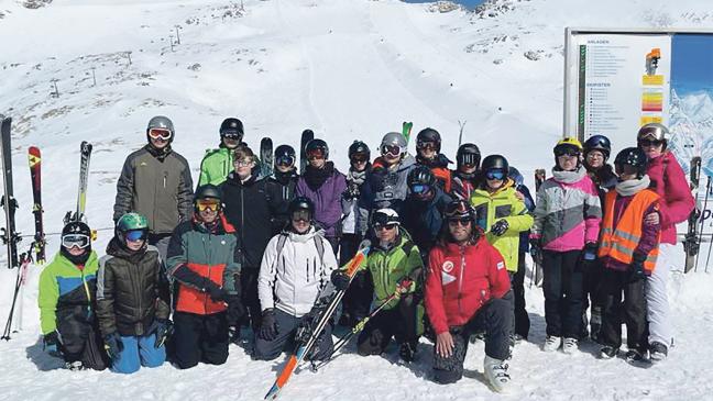 Oberschüler aus Weener bei Skifreizeit