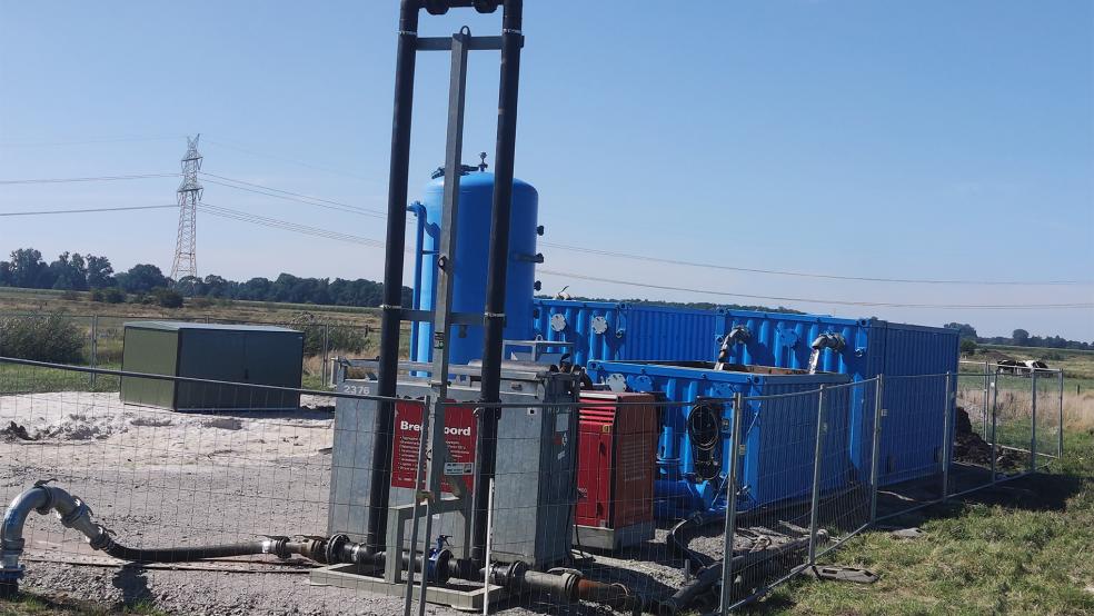 Der Versuchsbrunnen des Wasserversorgungsverbandes Rheiderland in Wymeer.  © Foto: Wasserversorgungsverband