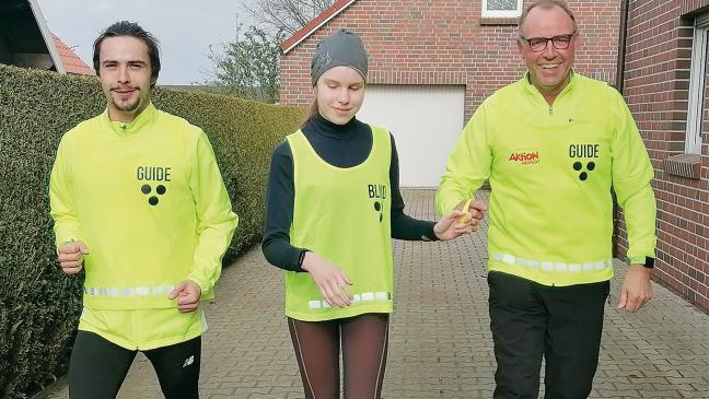 Blinde Lia Hardy startet bei Citylauf