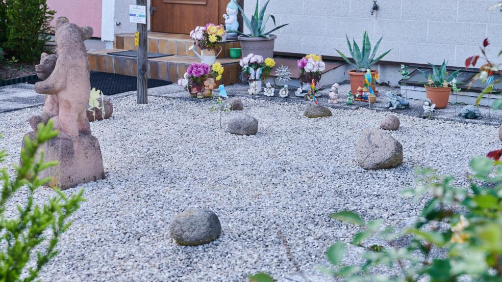 Der Kreis Leer und die Stadt Leer gehen aktiv gegen Schottergärten vor. © Riedl/dpa