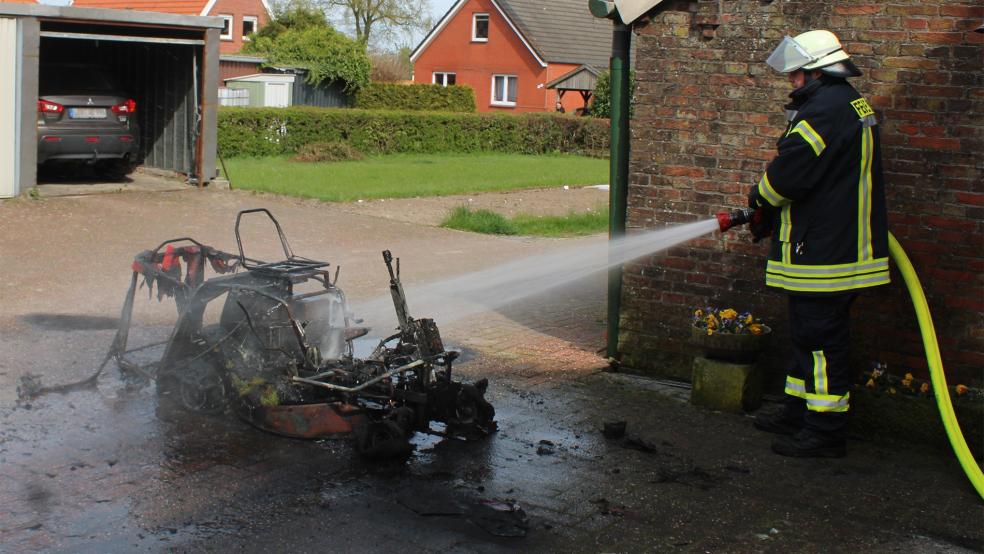 Das Feuer war schnell gelöscht. © Foto: Feuerwehr/Rand