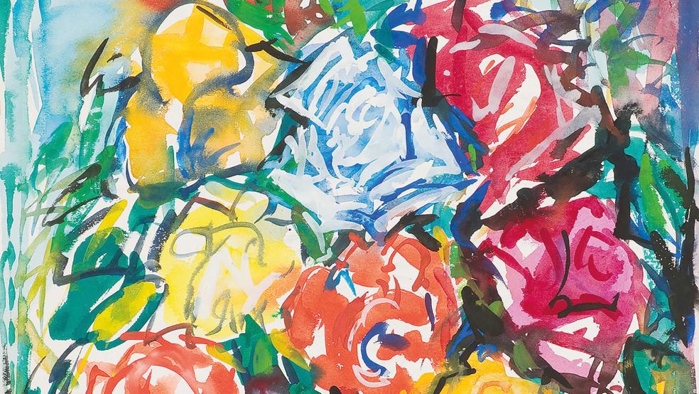 Unter anderem werden Blumenstillleben gezeigt.  © Foto: privat