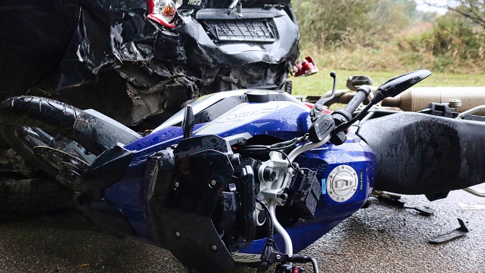 Bei einem Motorradunfall, hier ein Symbolfoto, wurde gestern ein 41-jähriger Mann aus Nortmoor lebensgefährlich verletzt.  © Foto: Pixabay