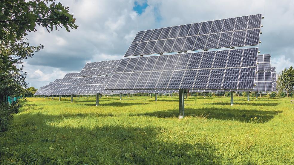 In der Stadt Weener sollen auf Freiflächen viele Solaranlagen gebaut werden. Wo genau die Anlagen stehen könnten, das wird aktuell noch erörtert.  © Foto: Pixabay