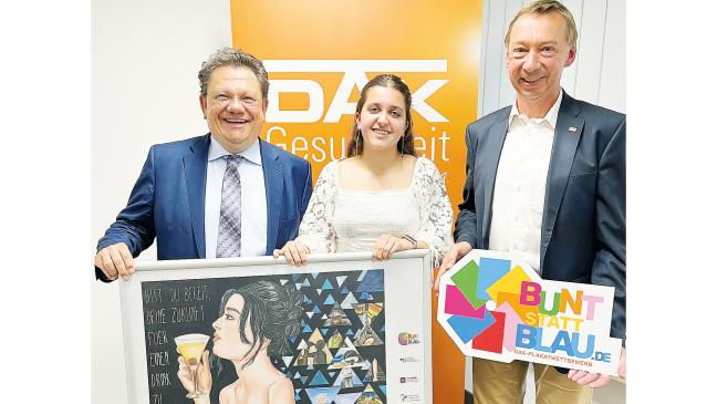 Schülerin im Einsatz gegen Alkohol