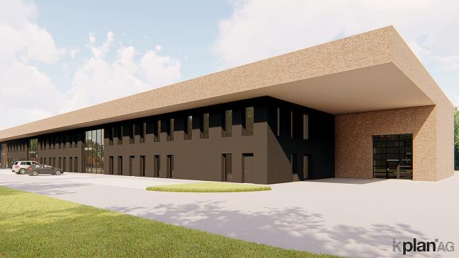 Heller Klinker und dunkler Kunststoff