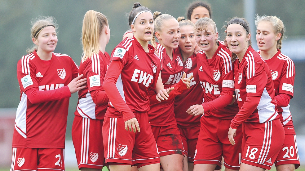Die Auricher B-Juniorinnen können am 17. Juni gegen Bayer Leverkusen Meister werden.  © Foto: ON-Archivfoto