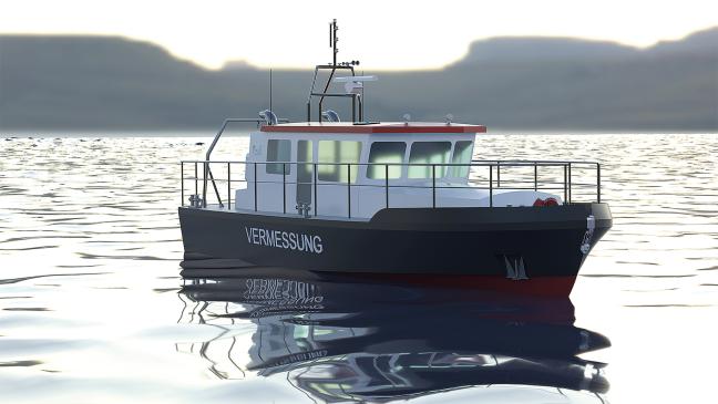 Schiff für Seevermesser auf Kiel gelegt