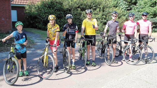 Läufer auf dem Rad geprüft