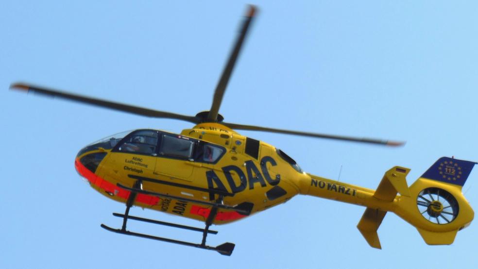 Für den Transport ins Krankenhaus kam ein Rettungshubschrauber zum Einsatz.  © Pixabay (Symbolfoto)