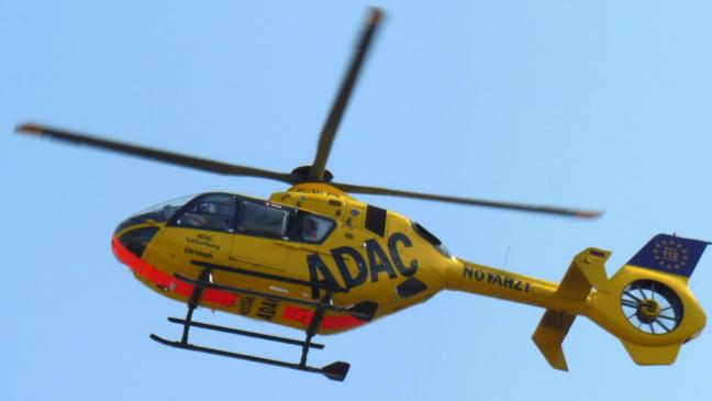 76-Jähriger mit Rettungshubschrauber ins Krankenhaus