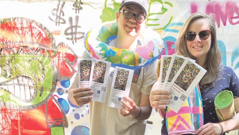 Das Team der Fachstelle für Kinder, Jugend und Gemeinwesenarbeit der Stadt Leer hat ein buntes Programm auf die Beine gestellt.  © Foto: Stadt Leer