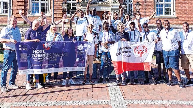 Sportler der Bahamas zu Besuch in Papenburg