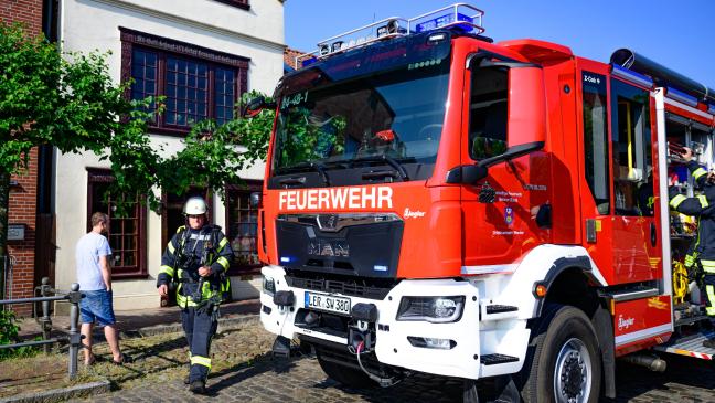 Feuerwehr im Einsatz am Alten Hafen