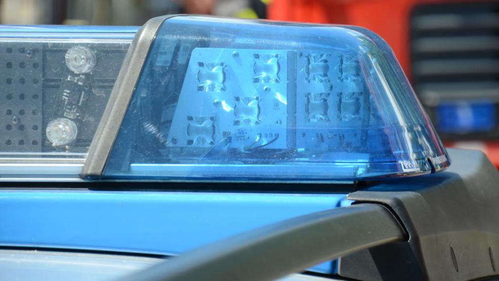 Nach dem Auffahrunfall auf der A 31 geriet der Wagen des Verursachers sofort in Flammen. © Hanken (Archiv)