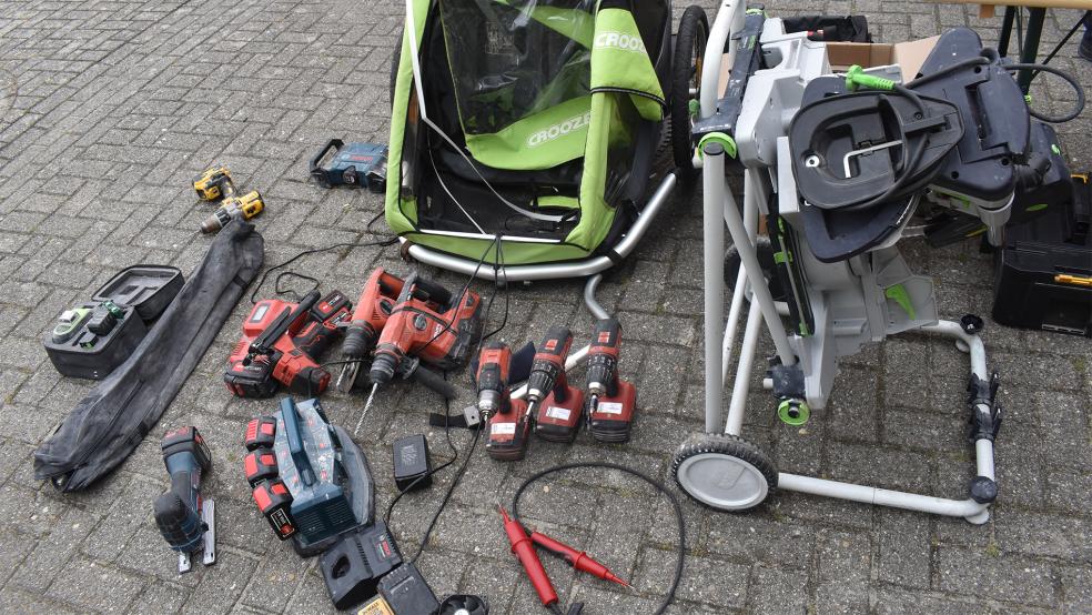 Ein Teil der Diebesbeute, die die Polizei sicherstellen konnte. © Foto: Polizei