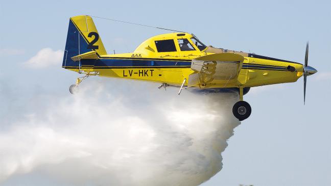 Eine Wasserflut aus der Luft