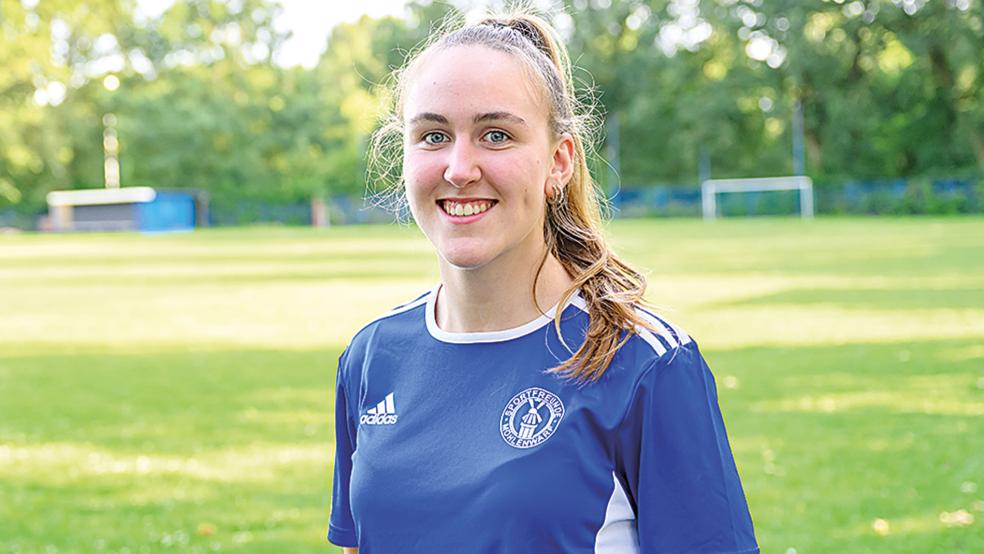 Eva Engberts entschied die Partie in Detern mit ihrem Tor zum 2:0.  © Foto: Bruins