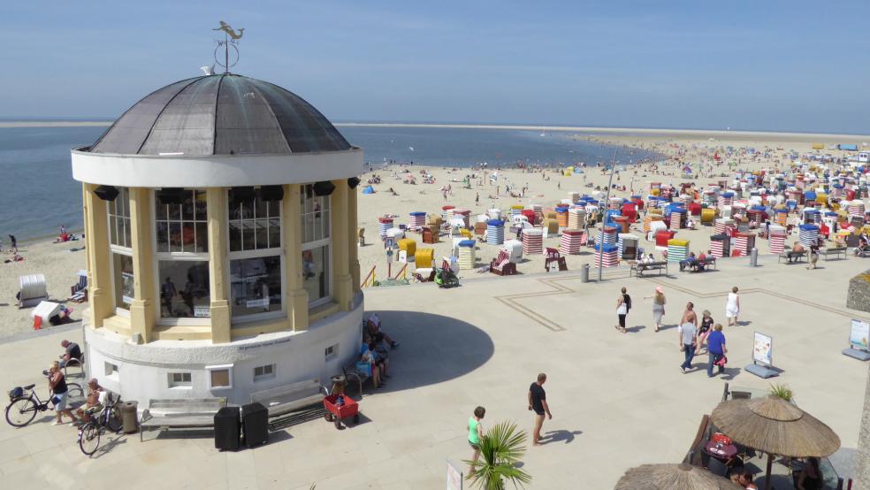 Auf der Insel Borkum (Foto) stoppte die Polizei einen stark betrunkenen Pedelec-Fahrer. © Hanken (Archiv)