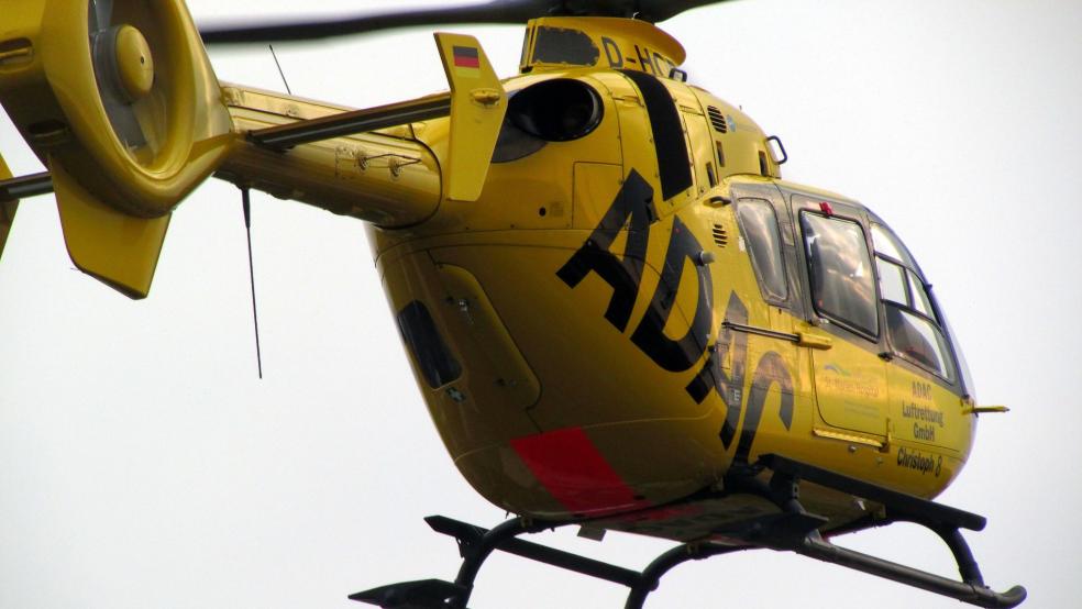 Ein Rettungshubschrauber, hier ein Symbolbild, war heute im Bereich Georgsheil im Einsatz und brachte einen lebensgefährlich verletzten Autofahrer in eine Klinik. © Pixabay