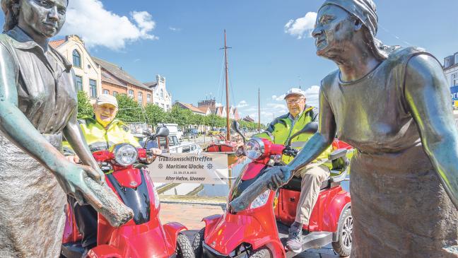 Mit dem E-Roller durchs Rheiderland und umzu