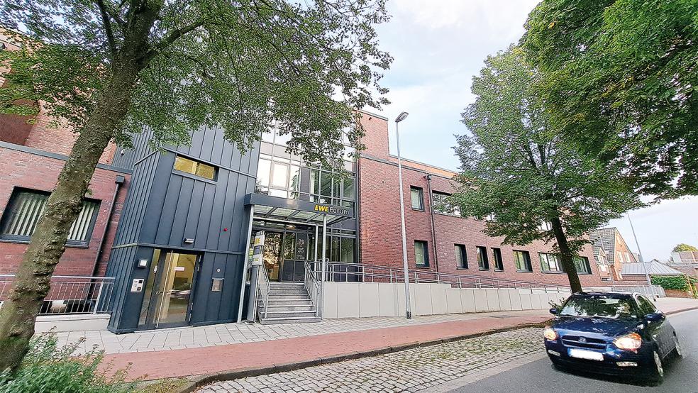 Das EWE-Gebäude an der Groninger Straße in Leer.  © Foto: Szyska