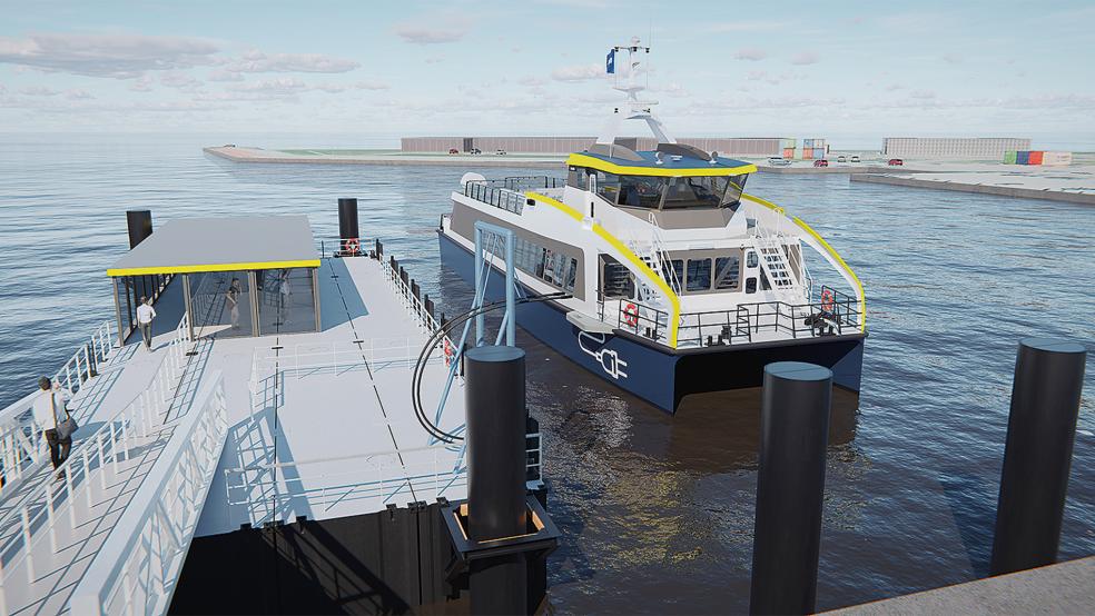 Für den neuen Elektrokatamaran der AG Reederei Norden-Frisia wird ein Design gesucht.  © Foto: Reederei Norden-Frisia