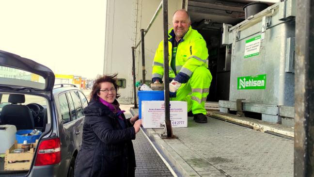 Schadstoffe werden gesammelt