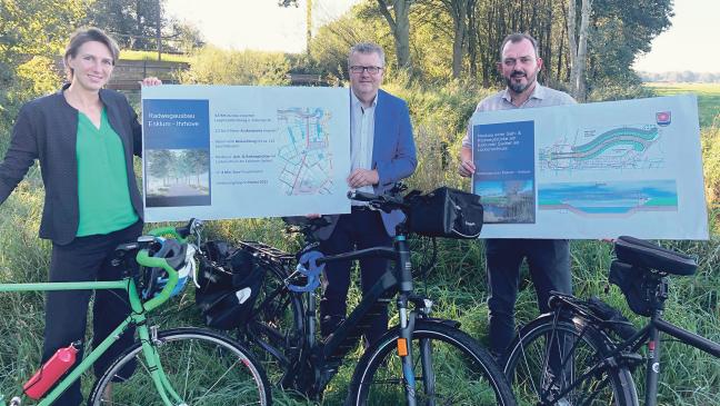 Neuer Radweg entlang der Gleise