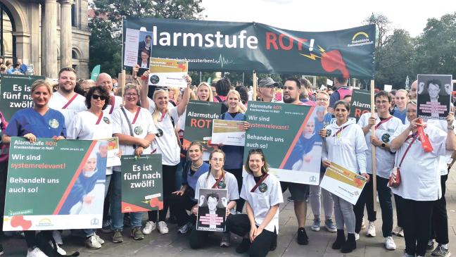 Borro-Beschäftigte demonstrieren in Hannover