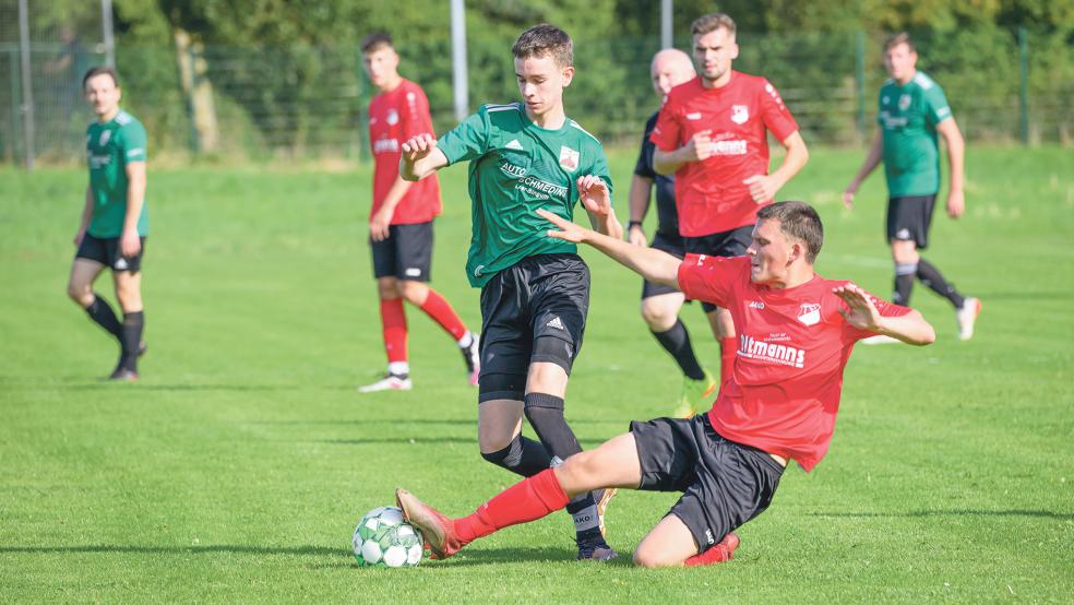 Niklas Ammersken und der BSV Bingum kamen gegen Wenke Elling und den TSV Lammertsfehn nicht entscheidend zum Zug. Die Gäste stehen damit weiterhin ohne Punktverlust an der Tabellenspitze.  © Foto: Bruins