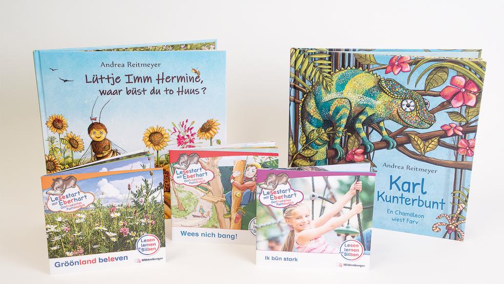 Diese Bücher ergänzen die Bücherkisten.  © Foto: Ostfriesische Landschaft