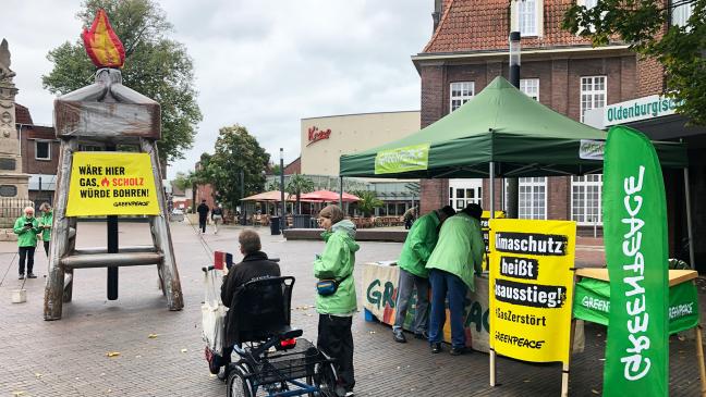 Mit Bohrturm gegen Gas-Pläne