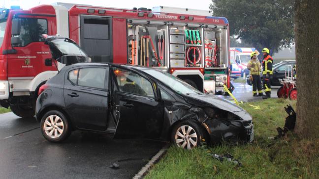 Feuerwehr Diele rückt nach Unfall nach Brual aus