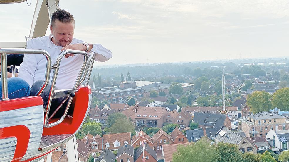 Die Aussichten von »Schausteller-König« Timo von Halle für einen erfolgreichen Gallimarkt könnten besser nicht sein.  © Foto: Hanken