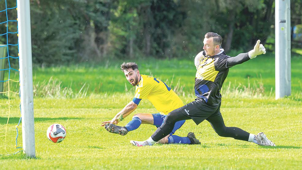 Der TuS Weener musste sich den Gästen aus Steenfelde 1:3 geschlagen geben.  © Foto: Bruins