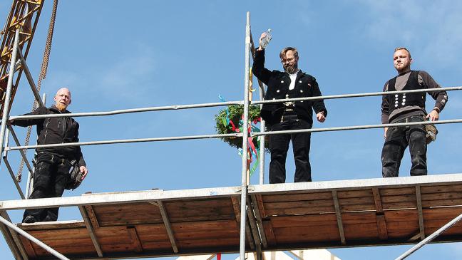 Richtfest in Rekordzeit