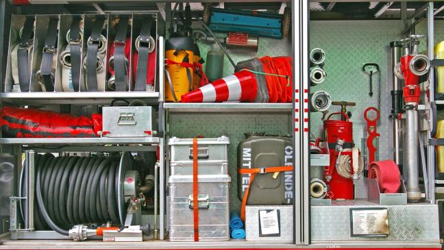 Badezimmer eines Patienten steht in Flammen